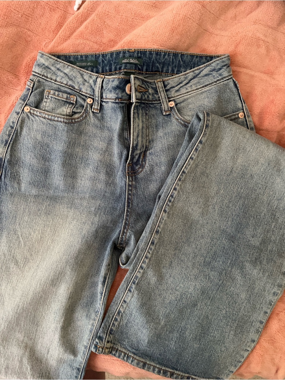 wild fable High-Rise Light Blue Mom Jeans